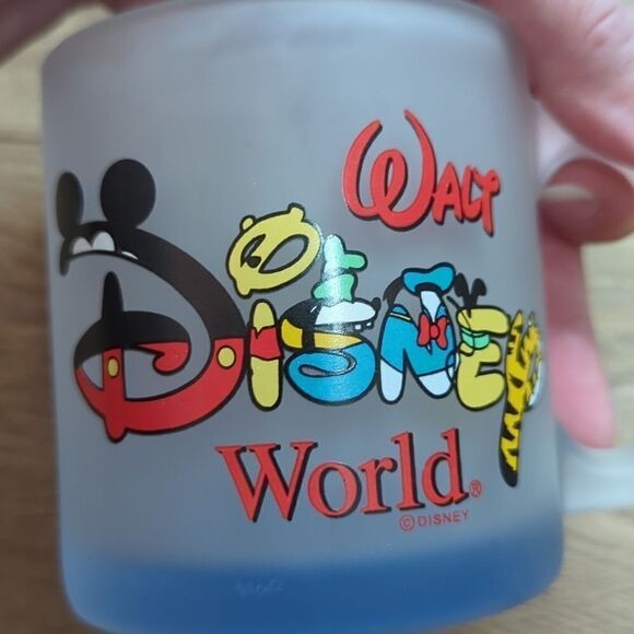 VTG Walt Disney World Character Spell Out Frosted Mug -Made in USA - Picture 5 of 5